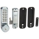Lockey 2500KO Digital Sliding Door Lock with Key Override S/Ch 2
