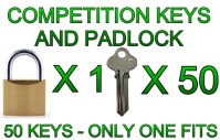 Competition Padlock and 50 Keys