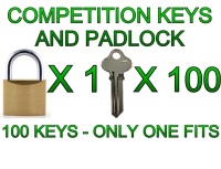 Competition Padlock and 100 Keys