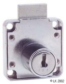 FL Square Back Cupboard Lock Keyed to Differ