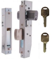 Brava Short Backset Double Cylinder Mortice Lock with Hookbolt on Ilco IP8 Restricted Keys
