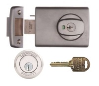 Restricted Ilco IP8 Key Lockwood 001 Deadlatch with Open Out Strike