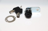 Black Tubular Key Cam Lock Atlas LG26 Keyed Alike