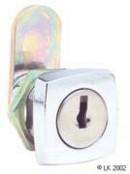 Square face cam lock