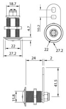 LK Cam Lock Tubular Keyway 3