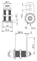 LK Cam Lock Tubular Keyway 4