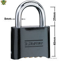 Master Combination Padlock 178BLK 4