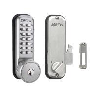 Lockey 2500KO Digital Sliding Door Lock with Key Override S/Ch