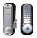 Lockey 2500KO Digital Sliding Door Lock with Key Override S/Ch