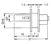 LK Glass Sliding Showcase Lock 2