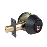 Brava Urban Single Cylinder  Deadbolt D3X91B Matt Black