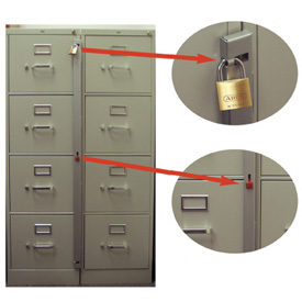 Abus Bar Filing Cabinet 3 Drawer Locks Galore