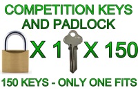 Competition Padlock and 150 Keys