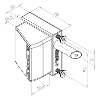 Quick Exit Gate Lock with Digital Access SBQEDGLL02 Left Handed Gates 6