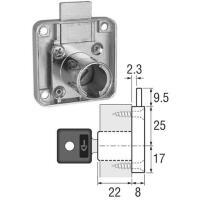 CL Square Backed Cupboard Lock 2