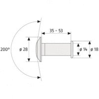Abus Door Viewer 2200 GC Gold 2