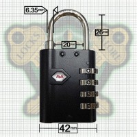 50 x Combination School Locker Padlock Atlas LG920 4