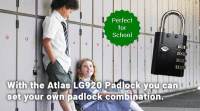 50 x Combination School Locker Padlock Atlas LG920 3