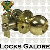 Carbine Polished Brass Lockset 3