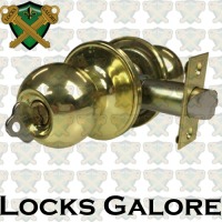 Carbine Polished Brass Lockset 4