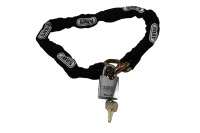 Abus Square chain 12mm x 250cm + Abus 83/80 The Rock Padlock on Ilco IP8 Restricted keys