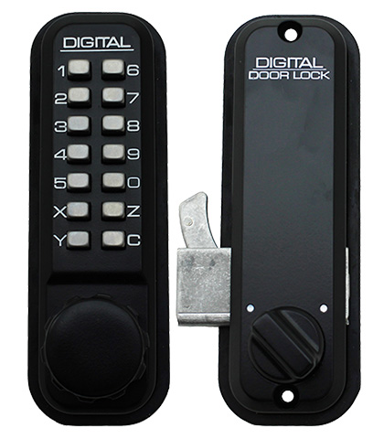 Lockey 2500 Digital Sliding Door Lock Black Locks Galore