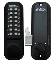 Lockey 2500 Digital Sliding Door Lock Black