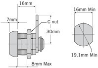 50 x Round Face Cam locks 16mm Master keyed 3