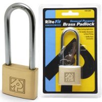 Ritefit 40mm Padlock with extended 63mm shackle Keyed to Differ