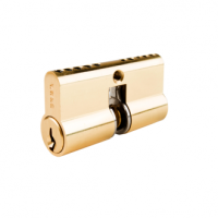 Brava Urban Tri-lock Cylinder TE2 KD Polished Brass & Rekeyable