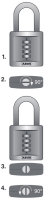 Abus Padlock 158/50 Combo with 50MM Shackle 2