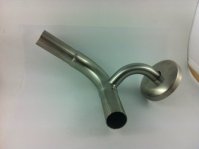 Elbow 90 Deg Concealed Flange Horizontal RH Brushed