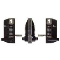 Borg Digital Gate Lock Marine Grade Pro Black 3430 BTB Lever ECP Key O/ride L/out