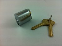 570 Oval Cylinder Bright Chrome Finish Keyed to Differ