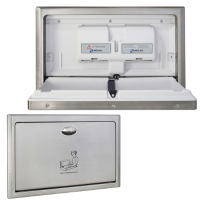 Stainless Steel Recessed Horizontal Baby Change Station
