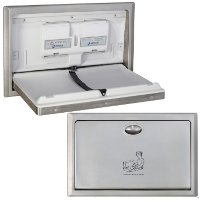 stainless steel baby changing station