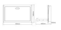 Stainless Steel Surface Mounted  Horizontal Baby Change Station 3