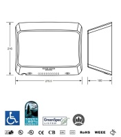 Metlam EcoSlender Automatic Operation Hand Dryer ML_ECOSLENDER01_WHT 2