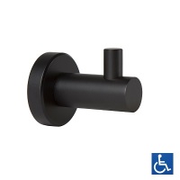 Satin Matte Black Hat & Coat Hook DESIGNER_2709