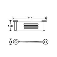 Satin Matte Black Shower Shelf DESIGNER_2712 4