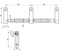 Metlam Paterson Series Double Toilet Roll Holder ML6049PSS 3