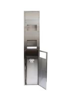 Surface Mounted 3-in-1 Paper Towel Dispenser / Eco Hand Dryer / 20L Waste Receptacle 2