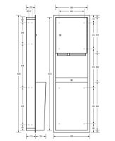 Recessed Paper Towel Dispenser & 49L Waste Receptacle 2