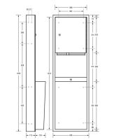 Surface Mounted Paper Towel Dispenser & 49L Waste Receptacle 2