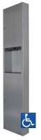 Surface Mounted Paper Towel Dispenser & 22L Waste Receptacle