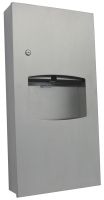 Recessed Paper Towel Dispenser & 6.5L Waste Receptacle 3