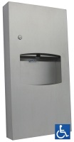 Surface Mounted Paper Towel Dispenser & 6.5L Waste Receptacle