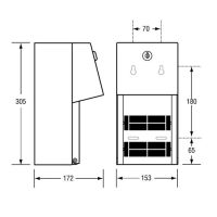 Surface Mounted Double Toilet Paper Dispenser 2