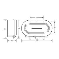 Lockable Satin Stainless Double Jumbo Toilet Roll Dispenser 2