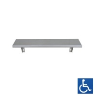 Satin Stainless Utility Shelf 300mm x 127mm